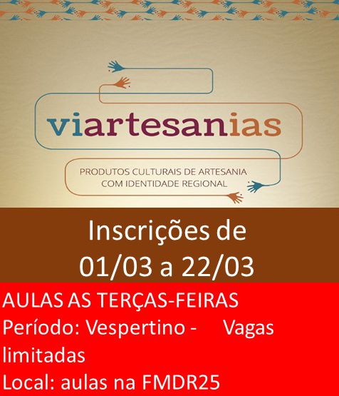 Formação gratuita para Artesãos da Área Rural de Joinville.
