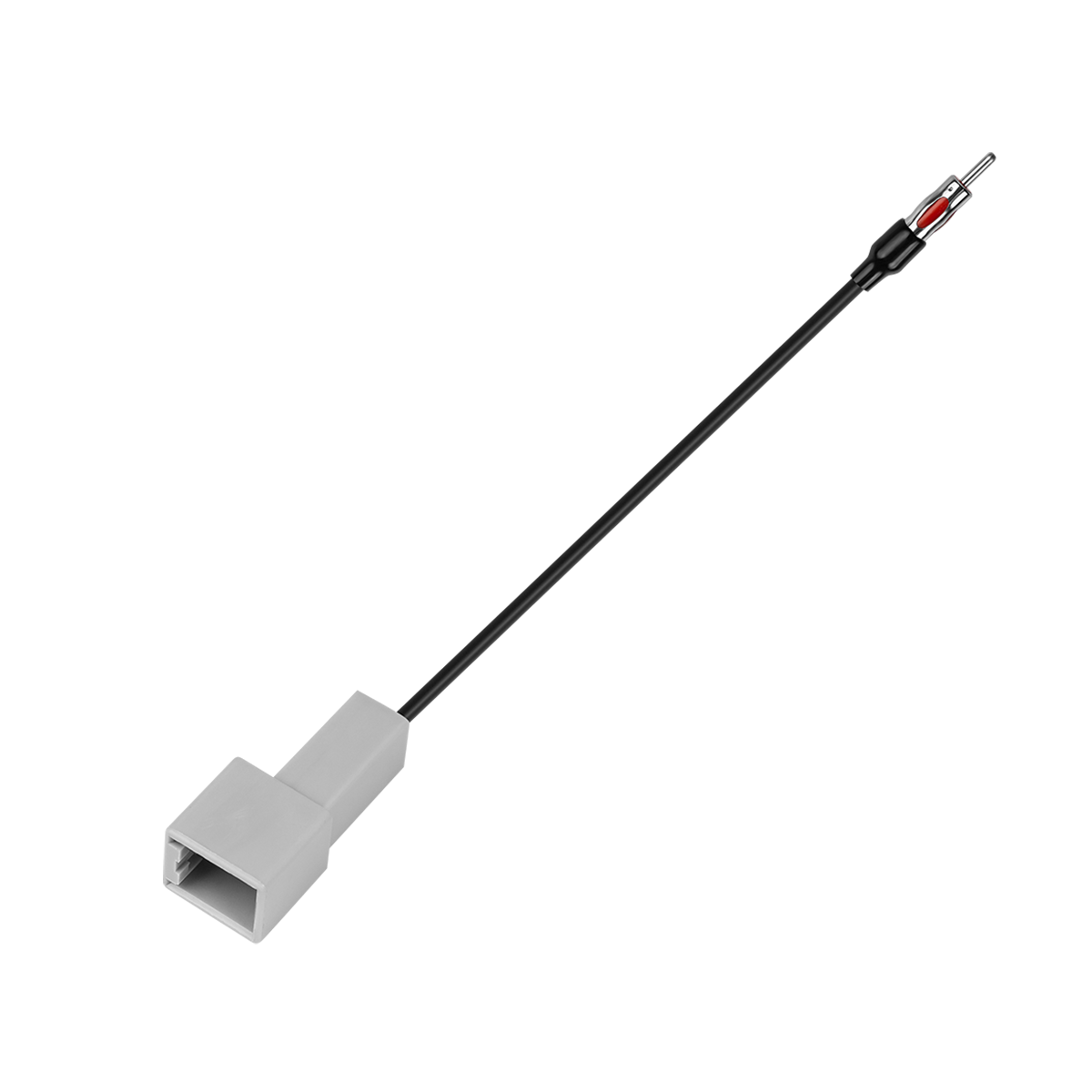 O cabo de antena Kia serve como extensão, para fazer a ligação entre o aparelho de som e o plug de antena original do veículo.