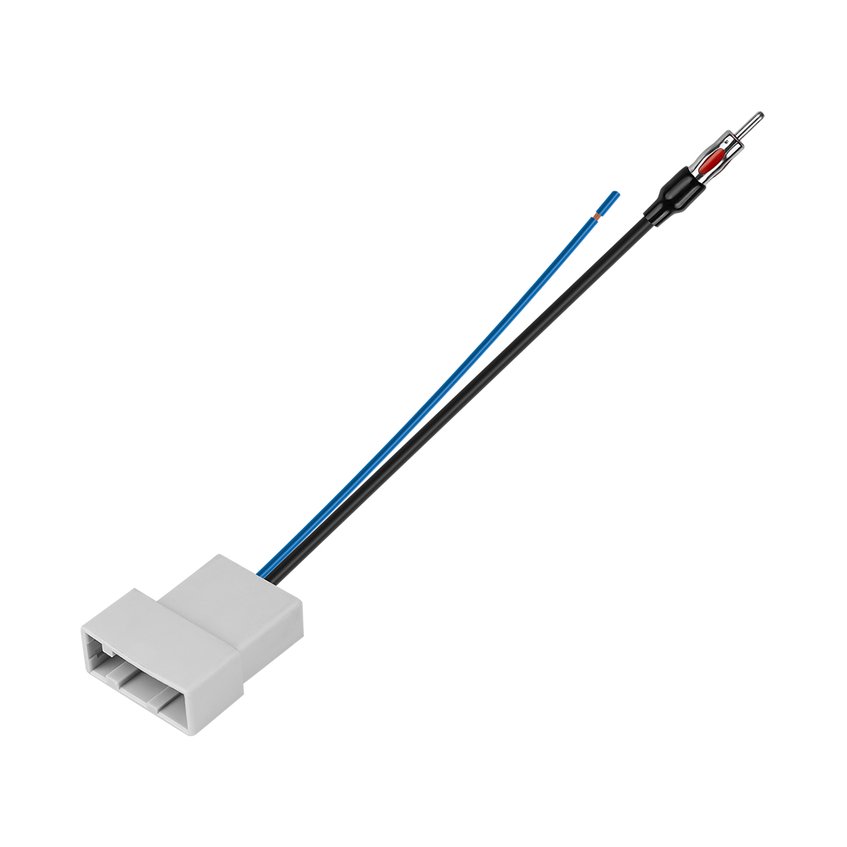 O cabo de antena Nissan serve como extensão, para fazer a ligação entre o aparelho de som e o plug de antena original do veículo.